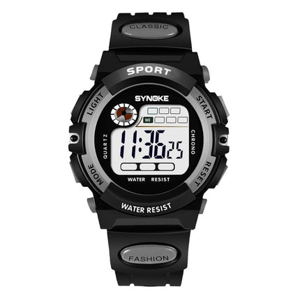 SYNOKE 99269 Children Sports Waterproof Digital Watch, Colour: Large (Gray)-garmade.com