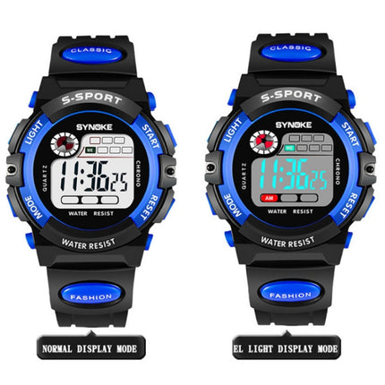 SYNOKE 99269 Children Sports Waterproof Digital Watch, Colour: Large (Orange)-garmade.com