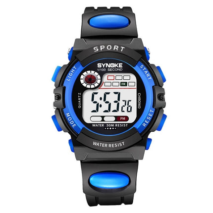 SYNOKE 99269 Children Sports Waterproof Digital Watch, Colour: Small (Blue)-garmade.com