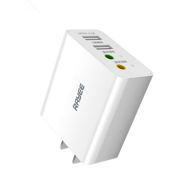 RAEYY D80 Bluetooth Adapter Audio Receiver Support 2.1A Dual USB Fast Charge, US Plug-garmade.com