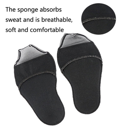 5 Pairs Invisible And Comfortable Sponge Thickened Half Pad Sweat-Absorbent And Breathable Forefoot Pad(Fish Mouth Skin)-garmade.com