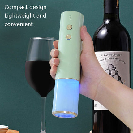 Electric Opener Stainless Steel Mini Red Wine Bottle Opener, Colour: BY266 Brunette Green-garmade.com