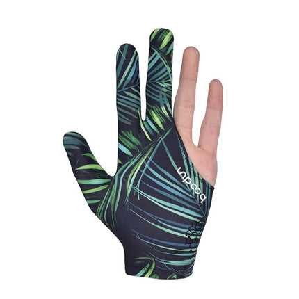 BOODUN M091153 Three Fingered Snooker Gloves High-Elastic Sweat-Absorbent And Wear-Resistant Table Single Gloves, Size: One Size(Leaves)-garmade.com