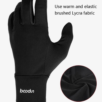 BOODUN B271054 Outdoors Ridding Full Finger Gloves Mountaineering Silicone Sliding Touch Screen Gloves, Size: M(Grey)-garmade.com