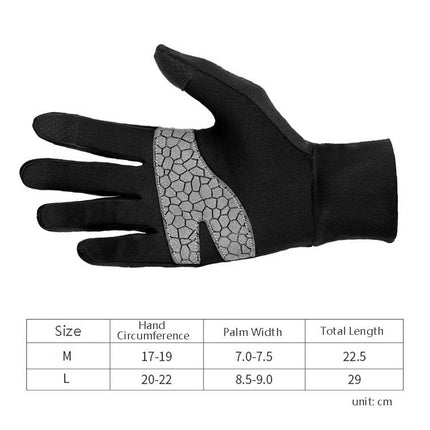 BOODUN B271054 Outdoors Ridding Full Finger Gloves Mountaineering Silicone Sliding Touch Screen Gloves, Size: M(Black)-garmade.com