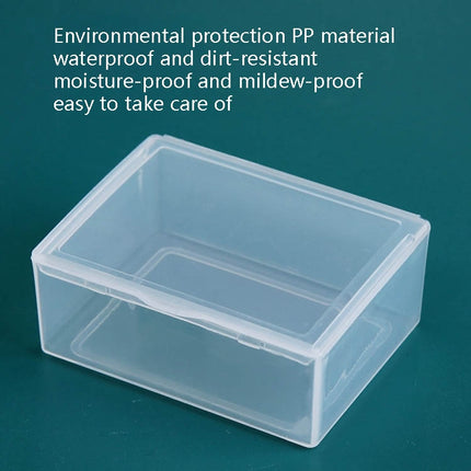 30 PCS Rectangular Transparent Plastic Box PP Universal Box Parts Hardware Tool Storage Box-garmade.com
