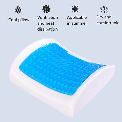 Office Waist Cushion Car Pillow With Pillow Core, Style: Gel Type(Suede Black)-garmade.com
