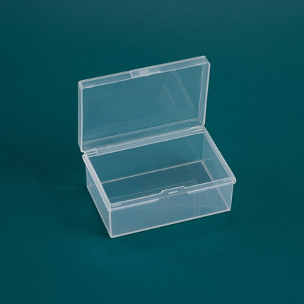 20 PCS Rectangular Transparent Storage Box Plastic Universal Packaging Box With Cover Parts Accessories Storage Box-garmade.com