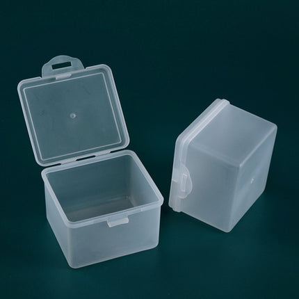 10 PCS PP Matte Material Plastic Box With Cover Parts Tool Storage Box Square Product Box-garmade.com