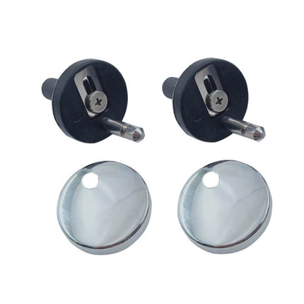 1 Pair 3903 Zinc Alloy Toilet Seat Hinge Installation Nut Quick Release Installation Screw(Toilet Cover Accessories)-garmade.com