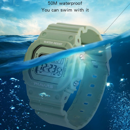 SYNOKE 9620 Couple Sports Plastic Strap Electronic Watch(Broth Green)-garmade.com