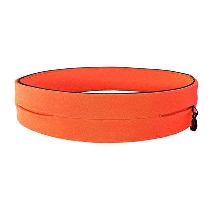 Invisible Running Waist Bag Outdoor Sport Mobile Phone Bag, Size: M(Orange)-garmade.com