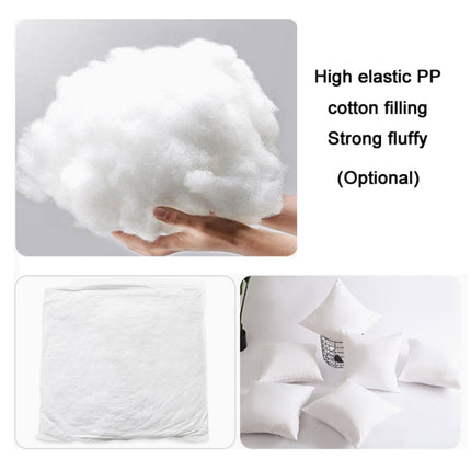 Double-Sided Plush Pillow Home Sofa Cushion Pillowcase, Size: 45x45cm Without Core(White Triangle)-garmade.com