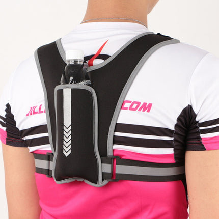 Running Reflective Vest Bag Outdoor Sports Mobile Phone Chest Bag(Luminous Upgrade)-garmade.com