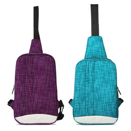 Waterproof Shoulder Messenger Bag Outdoor Chest Bag(Blue)-garmade.com