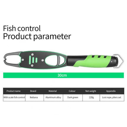 Multifunctional Fish Control Device Aluminum Alloy Lengthened Road Sub Pliers(With Scale Fish Control Device (Blue))-garmade.com