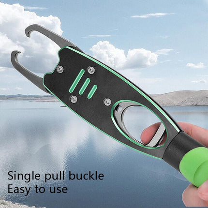 Multifunctional Fish Control Device Aluminum Alloy Lengthened Road Sub Pliers(With Scale Fish Control Device (Grass Green))-garmade.com