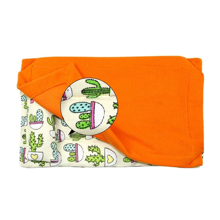 Gecko Lizard Reptile Sleeping Bag With Pillow Hamster Pet Sleeping Bag(Cactus Print)-garmade.com