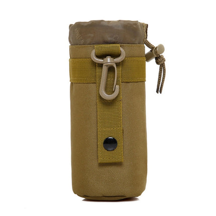 Outdoor Sports Waist Bag Water Cup Bag Kettle Bag(Brown)-garmade.com
