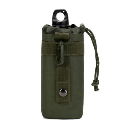Outdoor Sports Waist Bag Water Cup Bag Kettle Bag(Army Green)-garmade.com