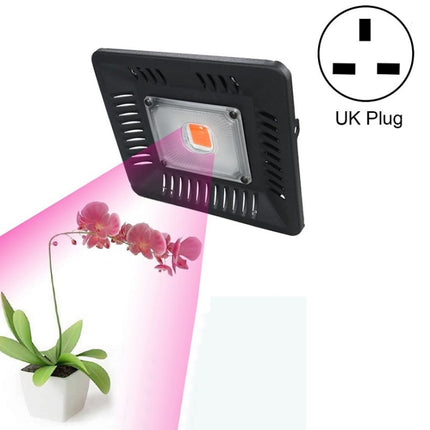 50W Ultra-Thin LED Plant Light, Full Spectrum COB Growth Light, Vegetable, Fruit & Flower Greenhouse Fill Light With Plug, Specification:UK Plug-garmade.com