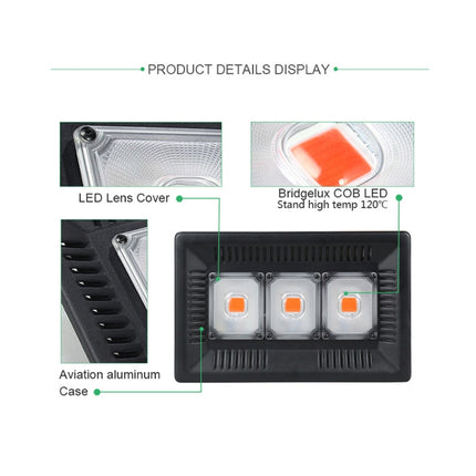 150W Ultra-Thin LED Plant Light, Full Spectrum COB Growth Light, Vegetable, Fruit & Flower Greenhouse Fill Light With Plug, Specification:UK Plug-garmade.com