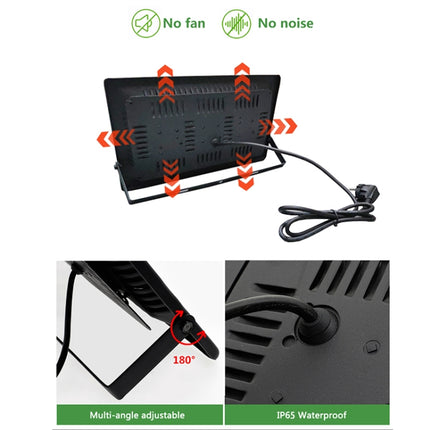 150W Ultra-Thin LED Plant Light, Full Spectrum COB Growth Light, Vegetable, Fruit & Flower Greenhouse Fill Light With Plug, Specification:UK Plug-garmade.com