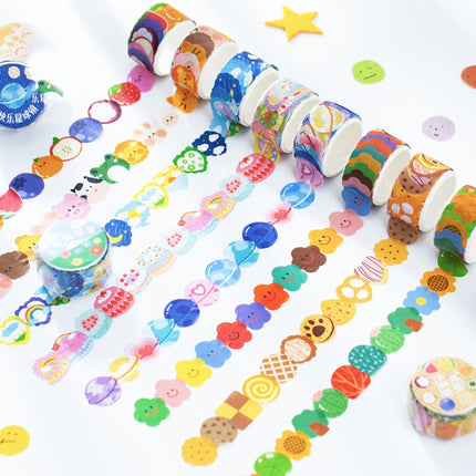 8 PCS Washi Tape Milky Series Hand-Painted Color Basic Handbook Decoration Sticker-garmade.com