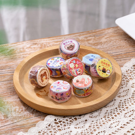 5 PCS Washi Tape Sweetheart Bubble Machine Series Special-Shaped Hand-Painted Cartoon Hand Account Decoration Stickers(Horror Ghost)-garmade.com