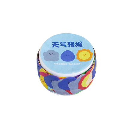 5 PCS Washi Tape Sweetheart Bubble Machine Series Special-Shaped Hand-Painted Cartoon Hand Account Decoration Stickers(Vinegar Flowers)-garmade.com