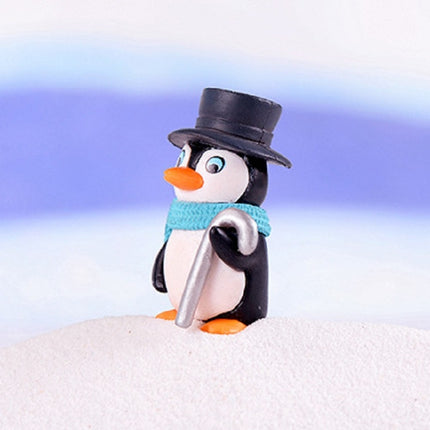 2 PCS Winter Penguin Doll Mobile Phone Pendant Toy Fleshy Decoration, Specification:Black Hat Penguin-garmade.com