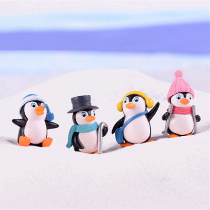 2 PCS Winter Penguin Doll Mobile Phone Pendant Toy Fleshy Decoration, Specification:Black Hat Penguin-garmade.com