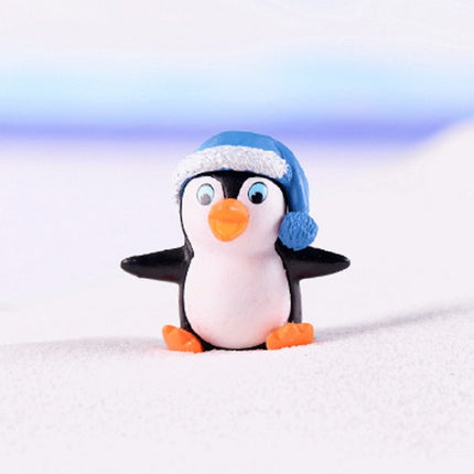 2 PCS Winter Penguin Doll Mobile Phone Pendant Toy Fleshy Decoration, Specification:Blue Hat Penguin-garmade.com