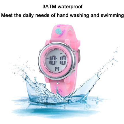 JNEW A86628 Student Cartoon 3D Butterfly Multi-Function Waterproof LED Sports Electronic Watch(Blue)-garmade.com