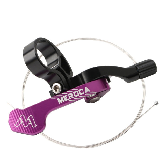 MEROCA Bicycle Telescoping Pipeline Controller Lifting Sitting Pipeline Control Switch(Black Purple)-garmade.com