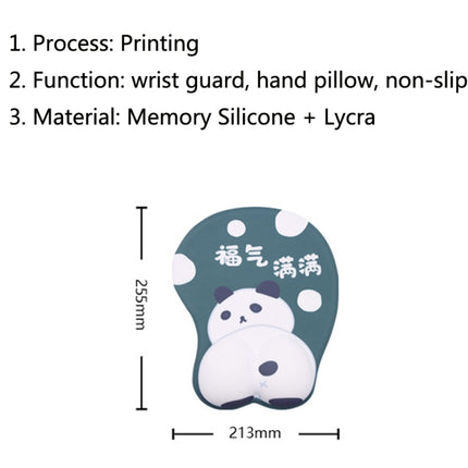 Silicone Hand Rest Thickened Wrist Mouse Pad(RJ-014 Blessing Full)-garmade.com