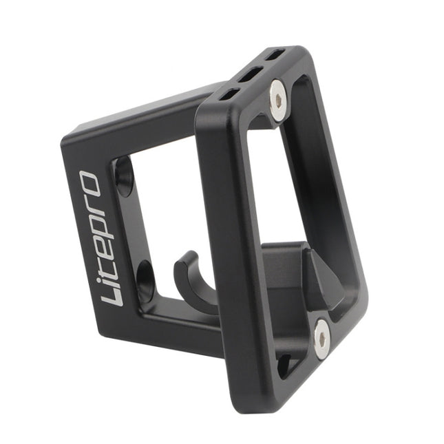 Litepro Split Pig Nose Rest Aluminum Alloy Front Shelf Installed Seat(Black)-garmade.com