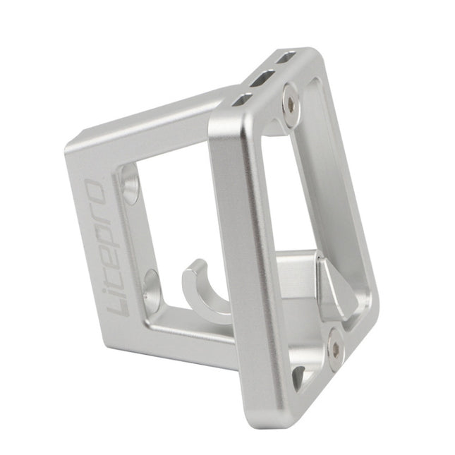 Litepro Split Pig Nose Rest Aluminum Alloy Front Shelf Installed Seat(Silver)-garmade.com