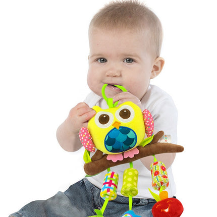 Cute Animal Wind Chimes Baby Toy 0-1 Year Old Bed Hanging Grip Baby Bed Bell(Elephant)-garmade.com