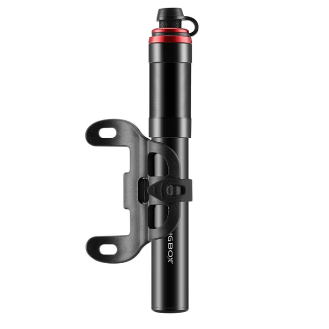 CYCLINGBOX BG-1044 Bicycle Aluminum Portable High Pressure Air Pump Universal Nozzle(Black)-garmade.com