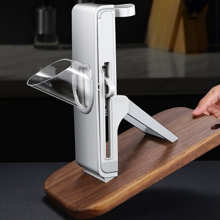 Hand Cutting Cutter Kitchen Lever Slicer Pressing Grater(Simple Blue)-garmade.com