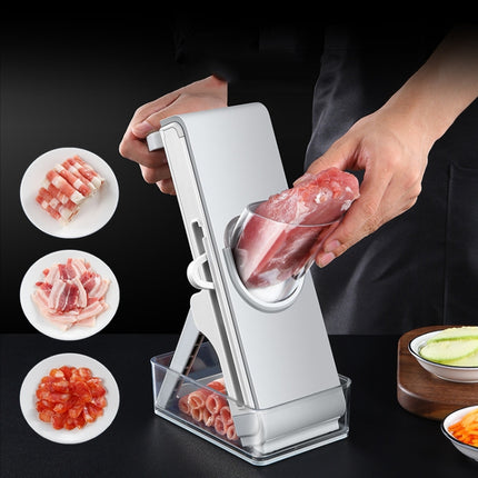 Hand Cutting Cutter Kitchen Lever Slicer Pressing Grater(Simple Gray)-garmade.com