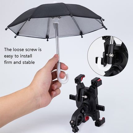 CYCLINGBOX Bicycle Mobile Phone Bracket With Parasol Rider Mobile Phone Frame, Style: Rearview Mirror Installation (Red)-garmade.com