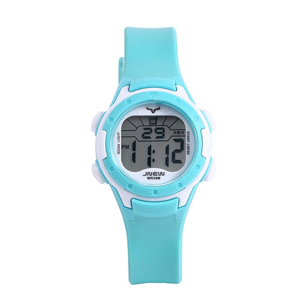 JNEW 9688-2 Children Multifunctional Colorful Backlight Waterproof Sports Digital Watch(Cyan)-garmade.com