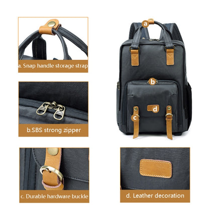 272 Wearable Shoulder Camera Bag Waterproof SLR Digital Camera Bag(Khaki)-garmade.com