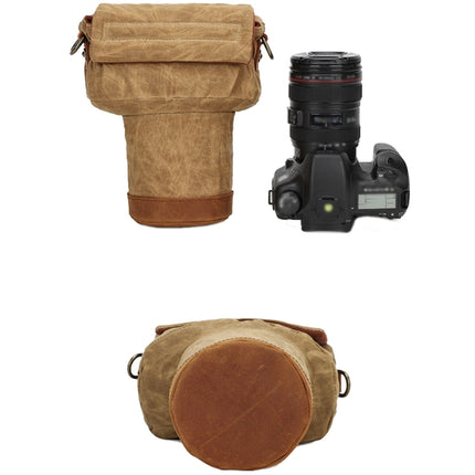 K-809 Shock-Absorbing And Drop-Proof Camera Shoulder Bag SLR Liner Protection Bag(Grey)-garmade.com