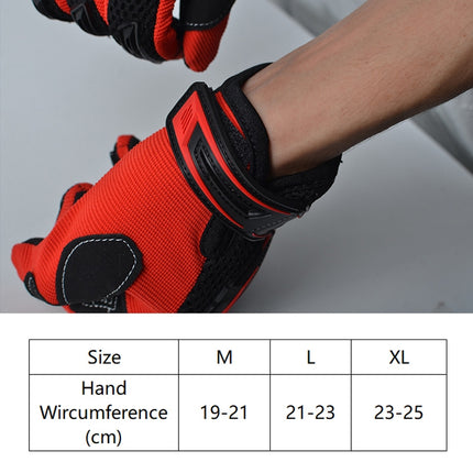 Boodun Motorcycle Electric Car Gloves Riding Off-Road Men And Women Racing Breathable Anti-Fall Gloves, Size: M(Black)-garmade.com