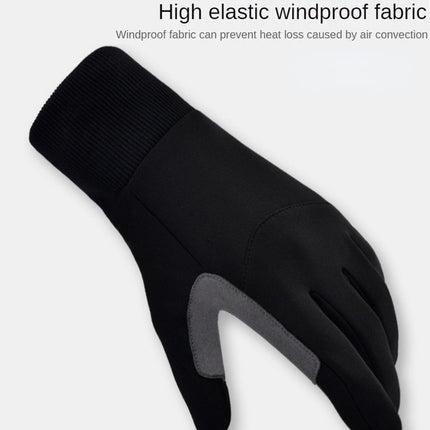 Boodun Long Finger Cycling Gloves Outdoor Sports Hiking Bike Gloves, Size: L(Dark Grey)-garmade.com