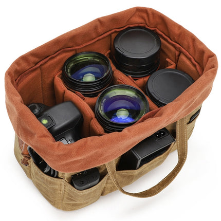 K707 Portable SLR Lens Liner Bag Camera Storage Bag(Navy Blue)-garmade.com