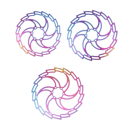 IIIPRO Bike Disc Mountain Bike Hollow Disc Dish Six Nail Brake Pad, Style: 160mm-garmade.com